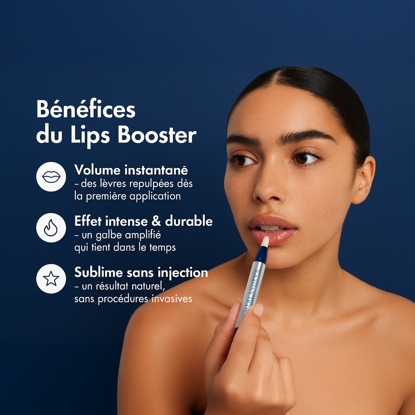 Lip plumper booster